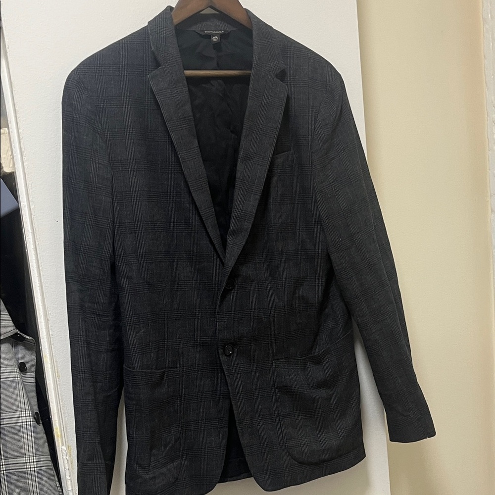 Banana Republic- Black Windowpane Blazer